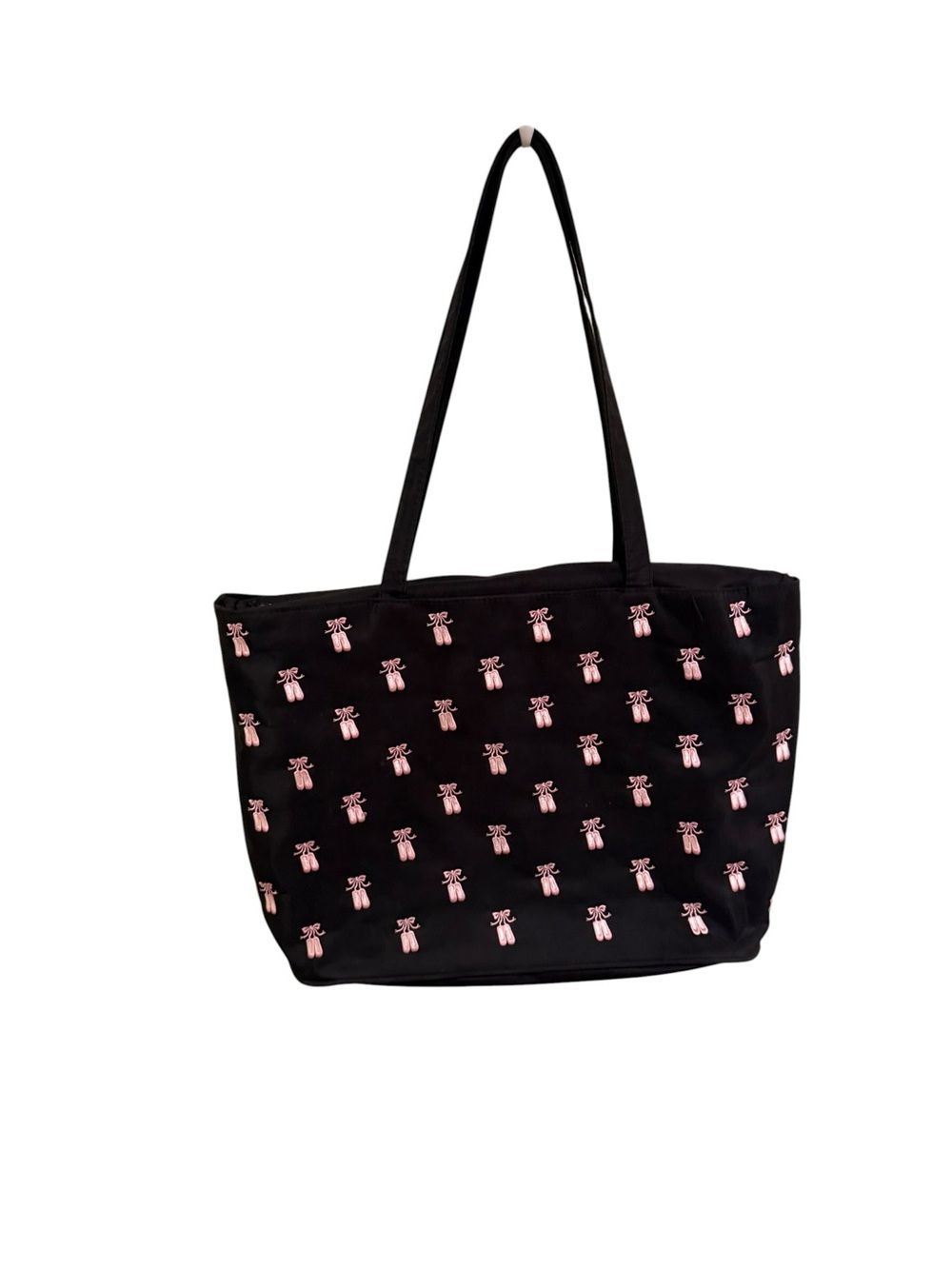 Horizon Dance Black Tote w/ Pink Ballet Shoe Pattern - One Size (used one time)